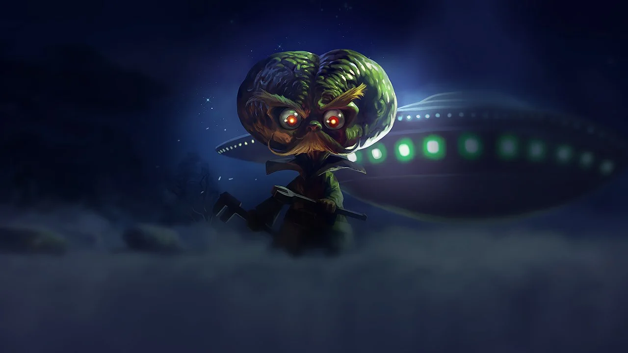 Alien Invader Heimerdinger splash art