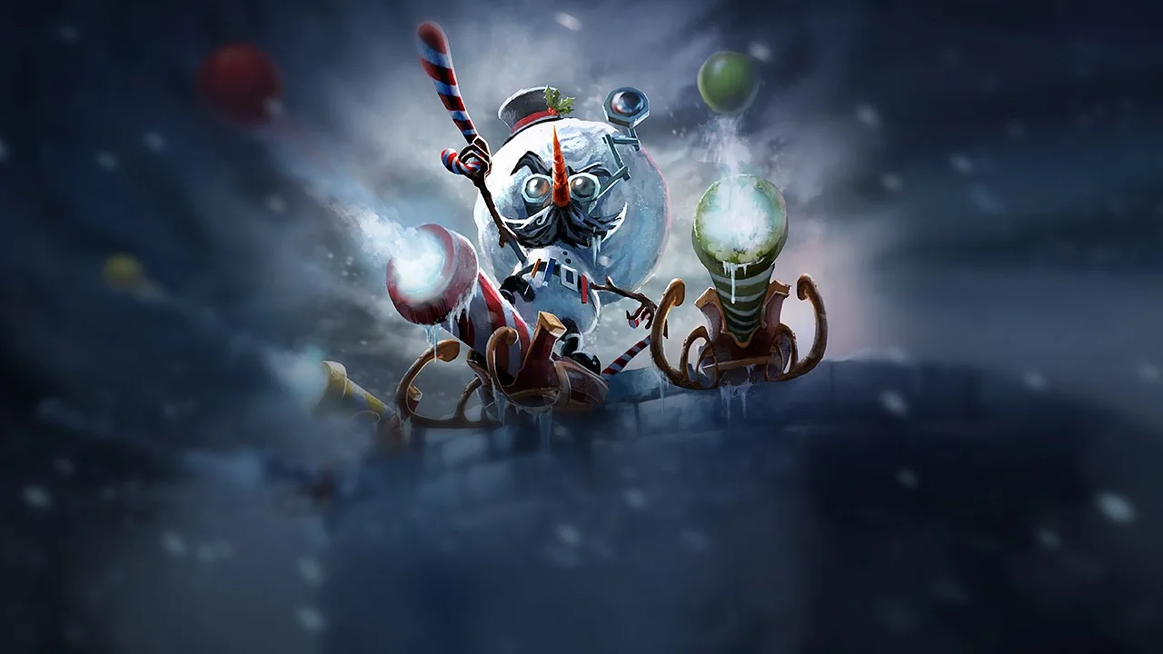 Snowmerdinger Heimerdinger splash art