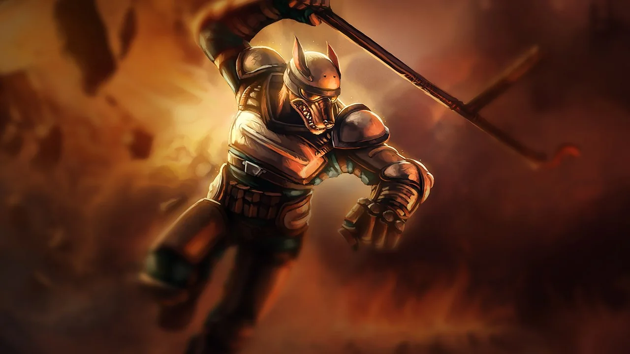 Riot K-9 Nasus splash art