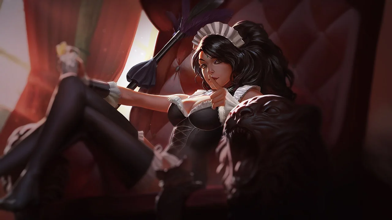 French Maid Nidalee splash art