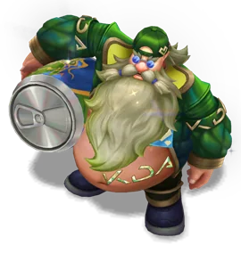 Music Fan Gragas Emerald chroma