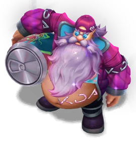 Music Fan Gragas Rose Quartz chroma