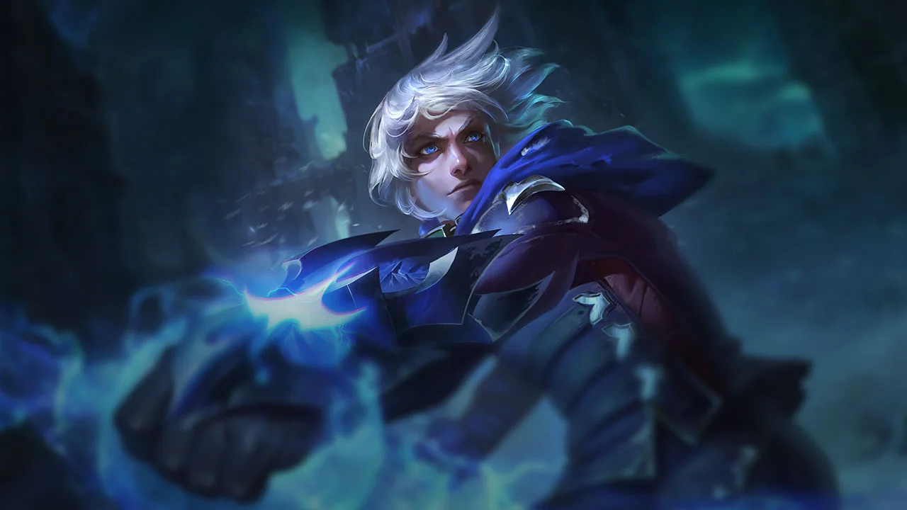 Frosted Ezreal splash art