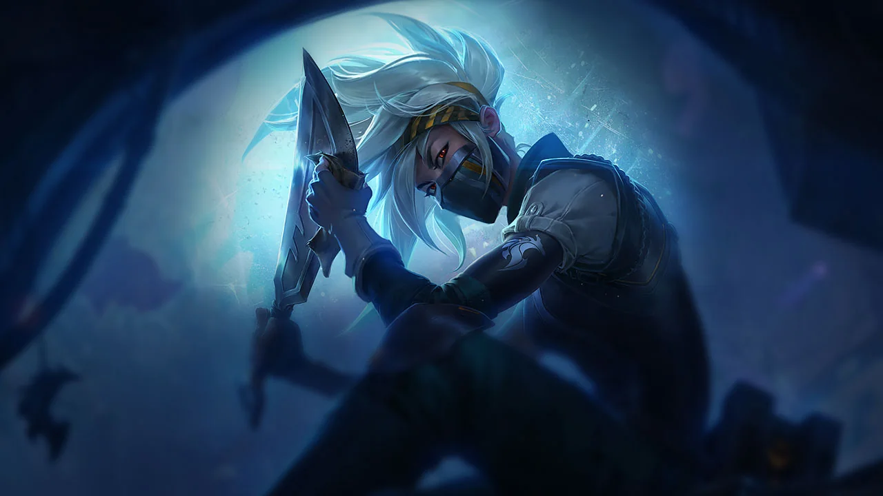 Silverfang Akali splash art