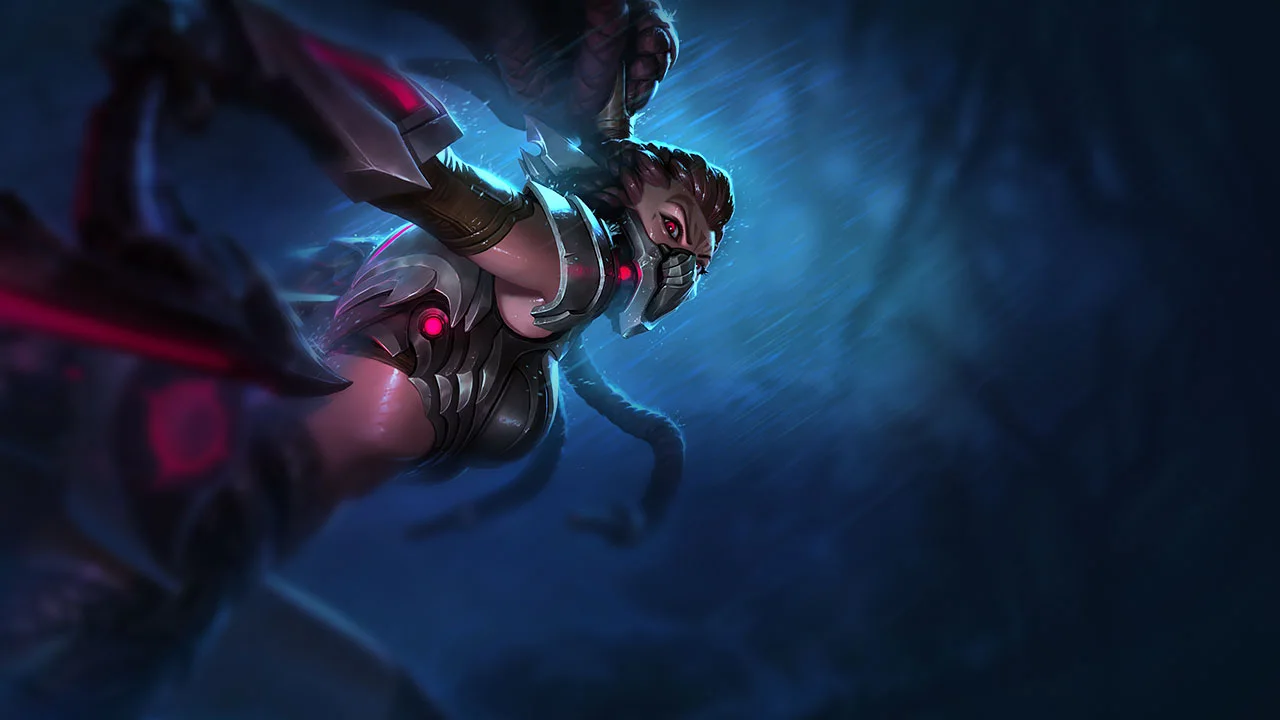 Headhunter Akali splash art