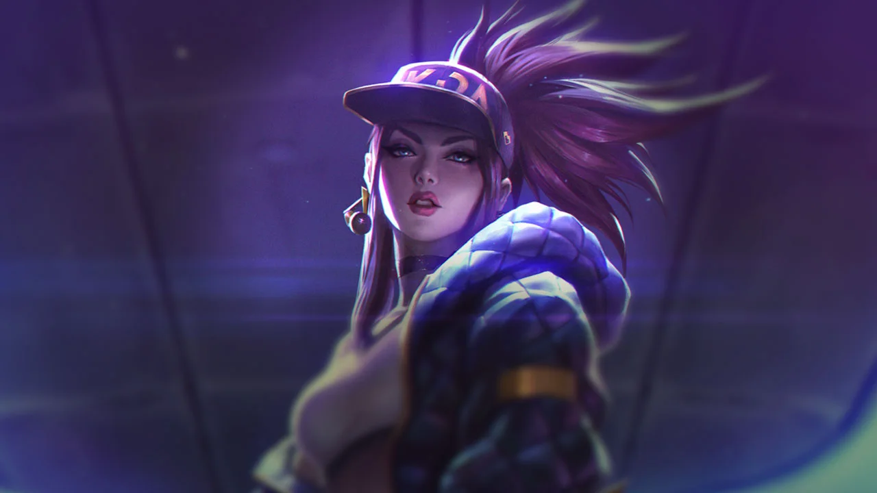 KDA Akali splash art