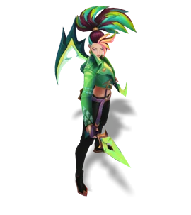 KDA ALL OUT Akali Peridot chroma