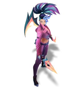 KDA ALL OUT Akali Rose Quartz chroma