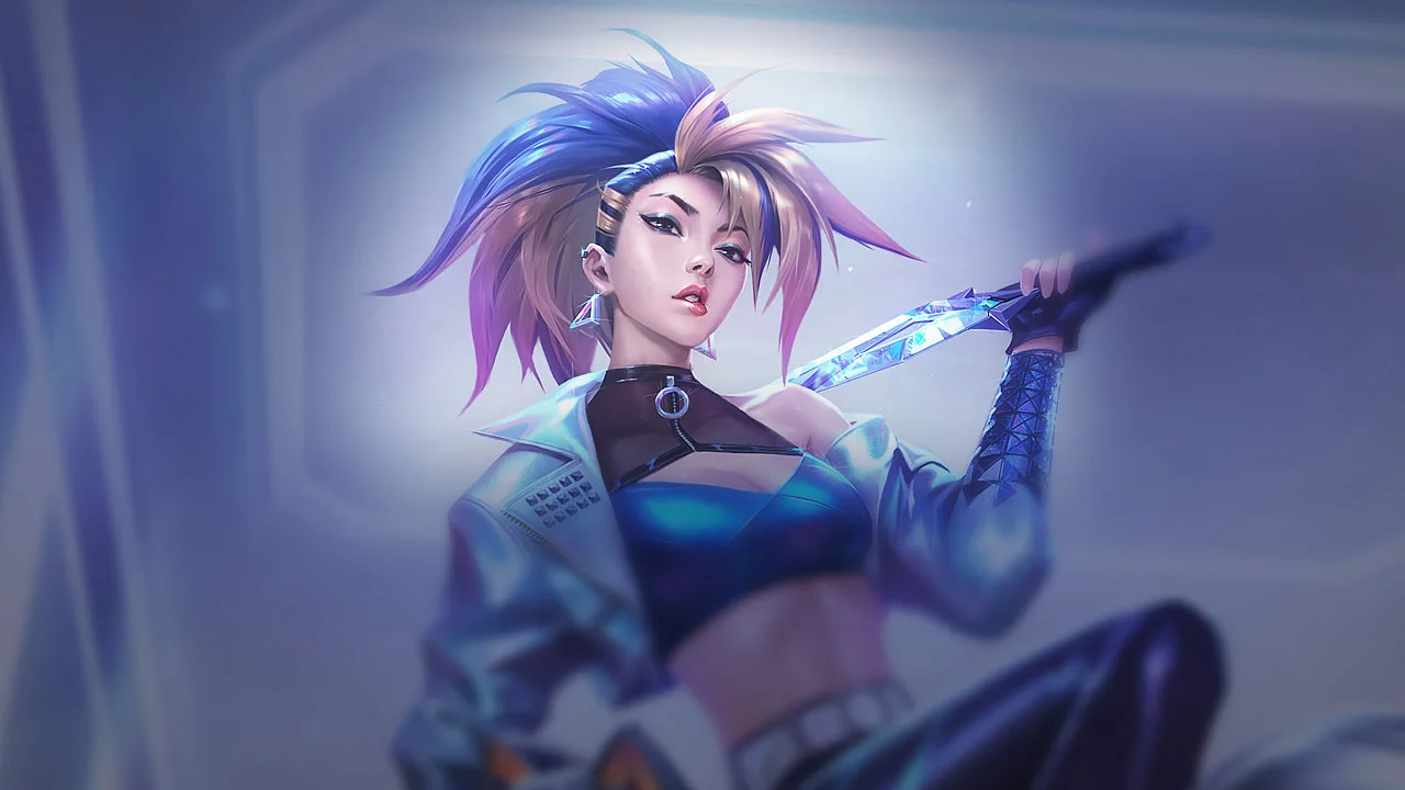 KDA ALL OUT Akali splash art