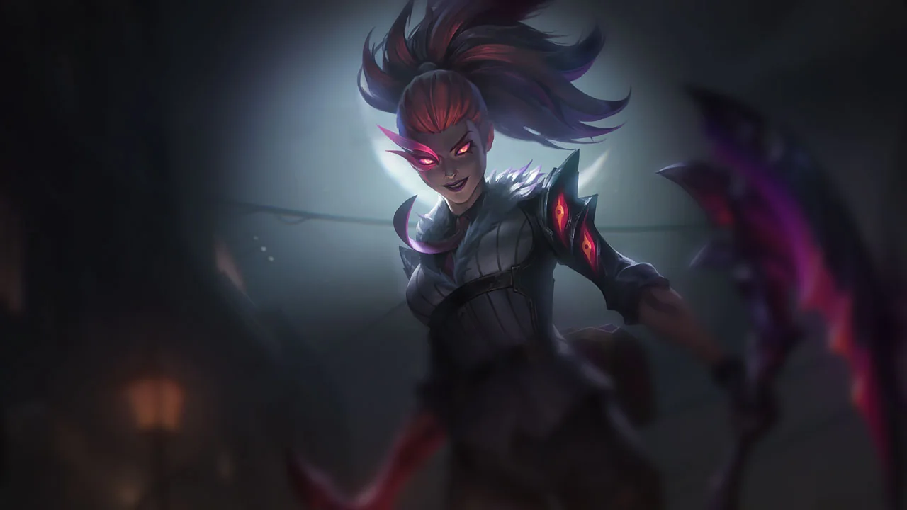 Crime City Nightmare Akali splash art