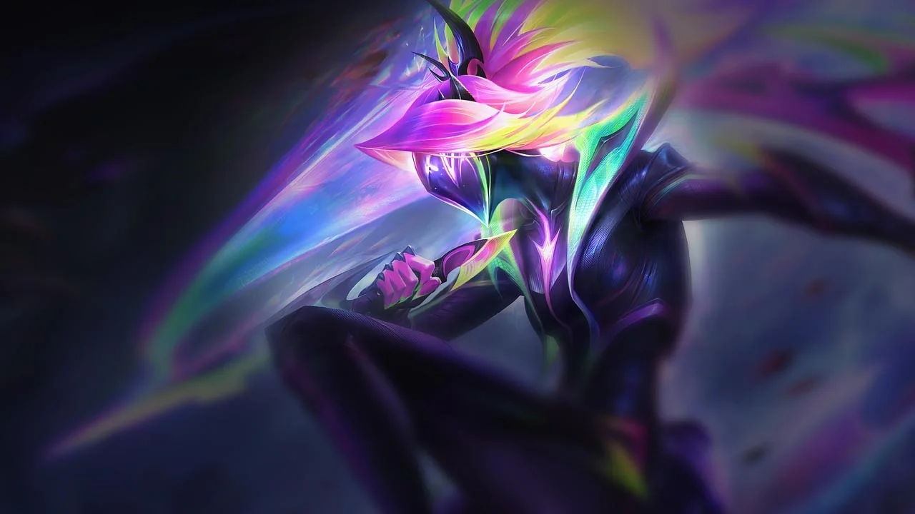 Empyrean Akali splash art