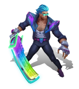 Demacia Vice Garen Neon Noir chroma