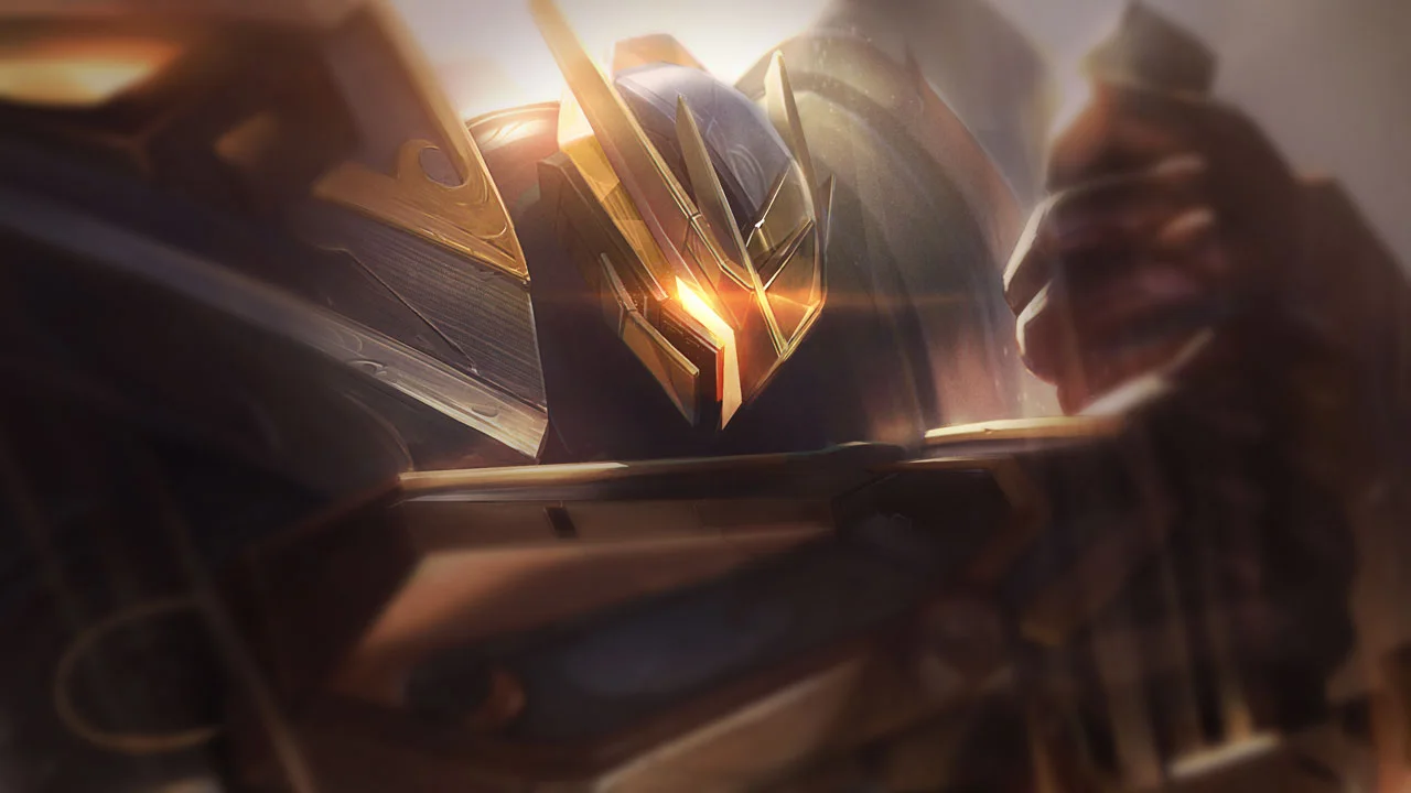 Prestige Mecha Kingdoms Garen splash art