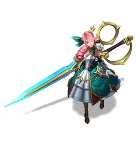 Battle Queen Gwen Turquoise chroma