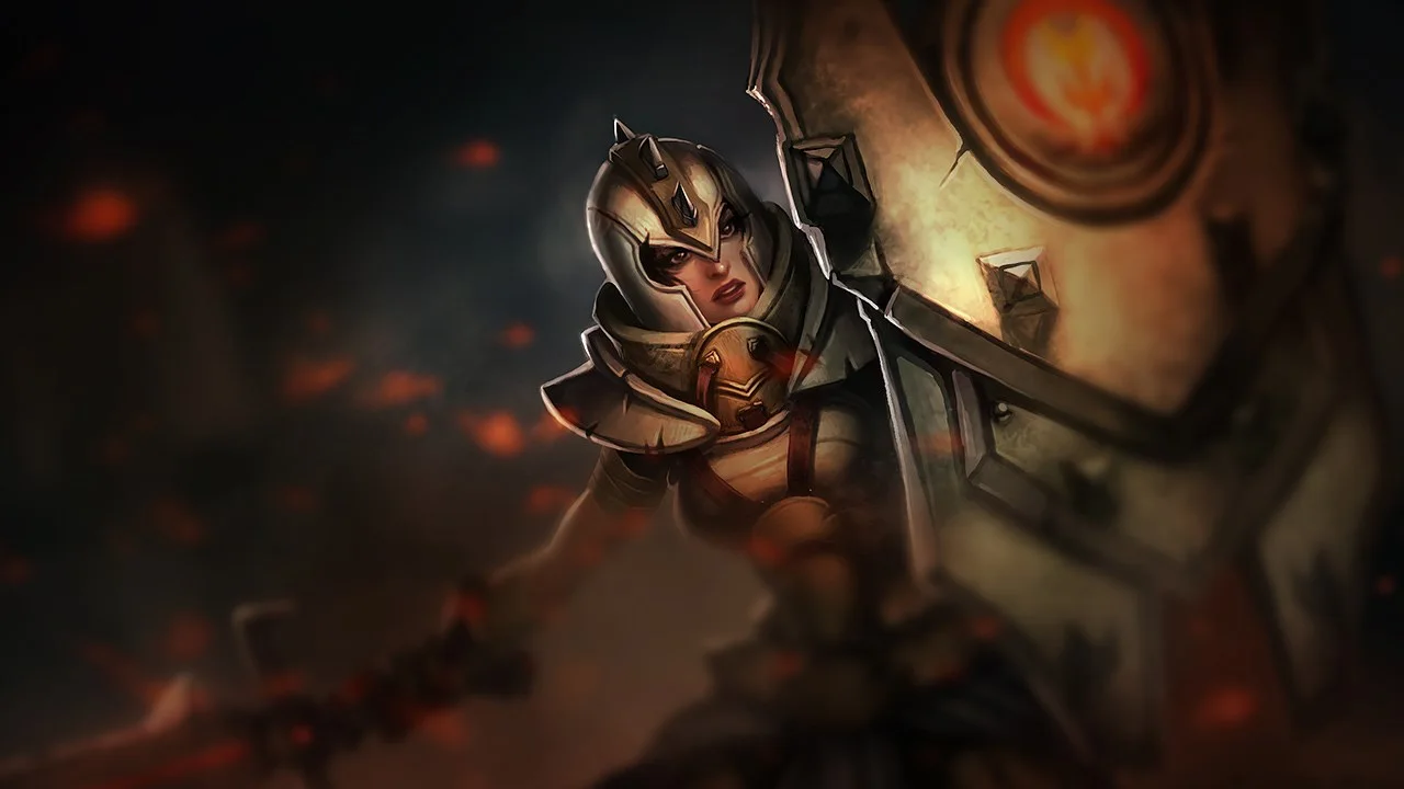 Defender Leona splash art