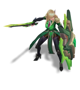 Battle Academia Leona Emerald chroma