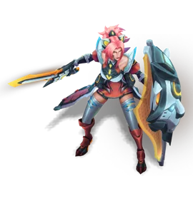 Battle Lion Leona Ruby chroma