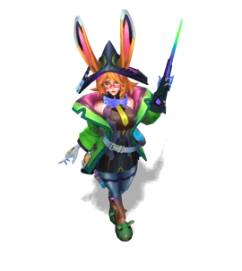 Battle Bunny Aurora Emerald chroma