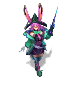 Battle Bunny Aurora Turquoise chroma