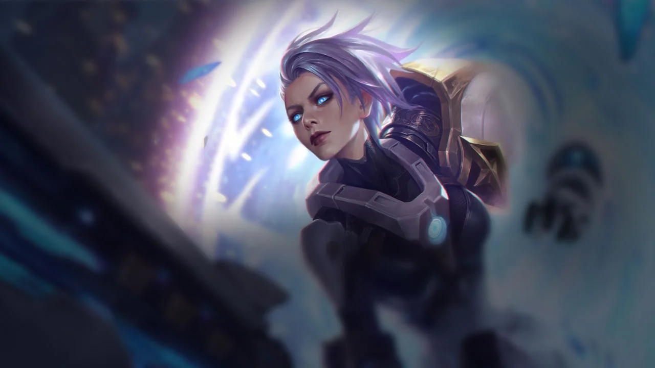 Pulsefire Riven splash art